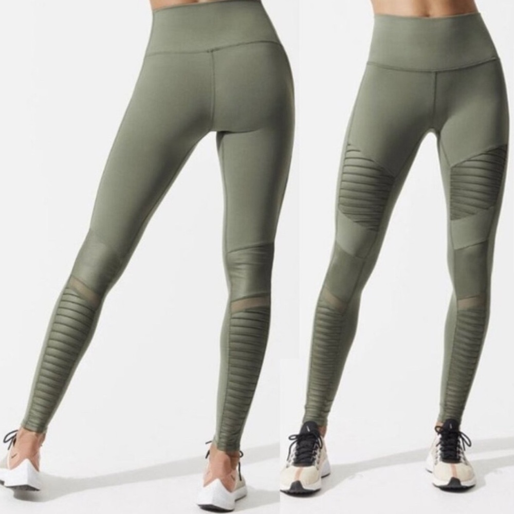 Alo Yoga High Waisted Moto Leggings